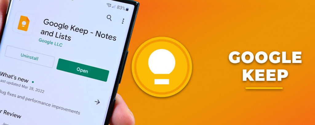 Google Keep une appli au top